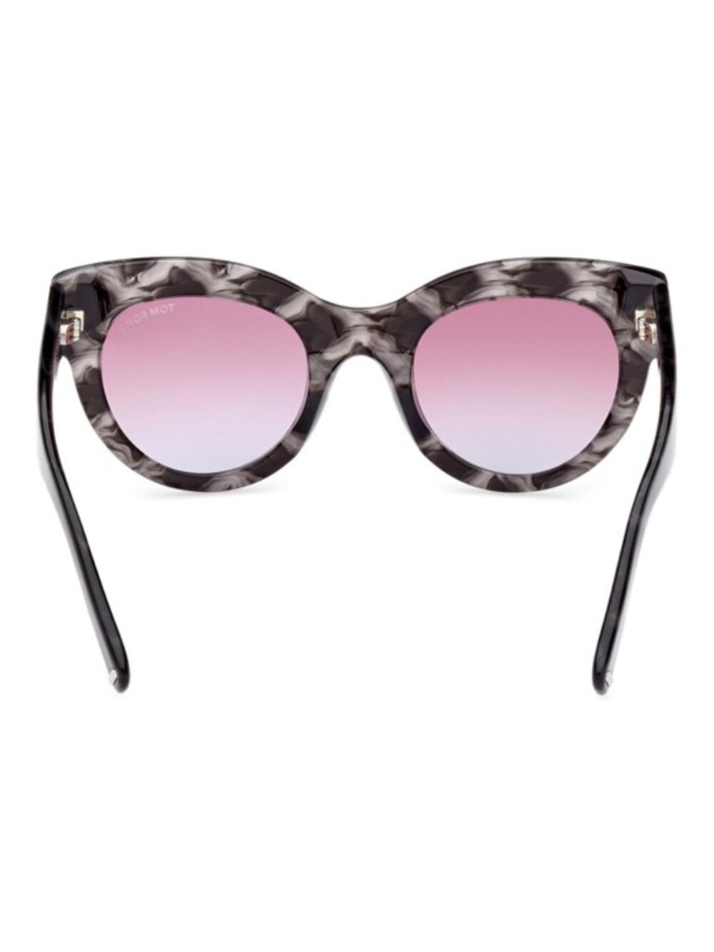 NWT Tom Ford Lucilla 51mm Gradient Cat Eye Sunglasses Black Havana / Purple Blue - Picture 5 of 7